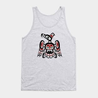 Native American Red Black Kaigani Thunderbird Tank Top